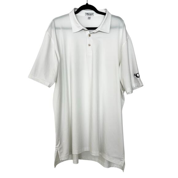 Peter Millar Summer Comfort Polo Short Sleeve Top White Mens XXL - Picture 1 of 10
